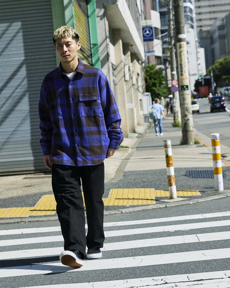 DEAR LAUREL 26FW スライダー04 - チェックシャツ(DL26F-2602)・チノパンツ(DL26F-3108)