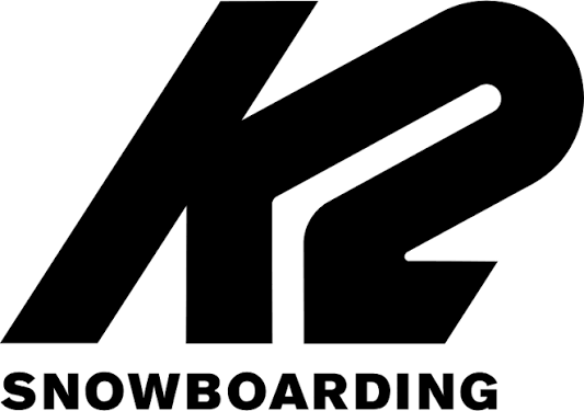 K2 Snowboarding logo: bold K2 glyph with 'SNOWBOARDING' text below
