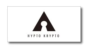 Logo: black triangle with a keyhole in the center, and the text 'HYPO KRYPTO' below.