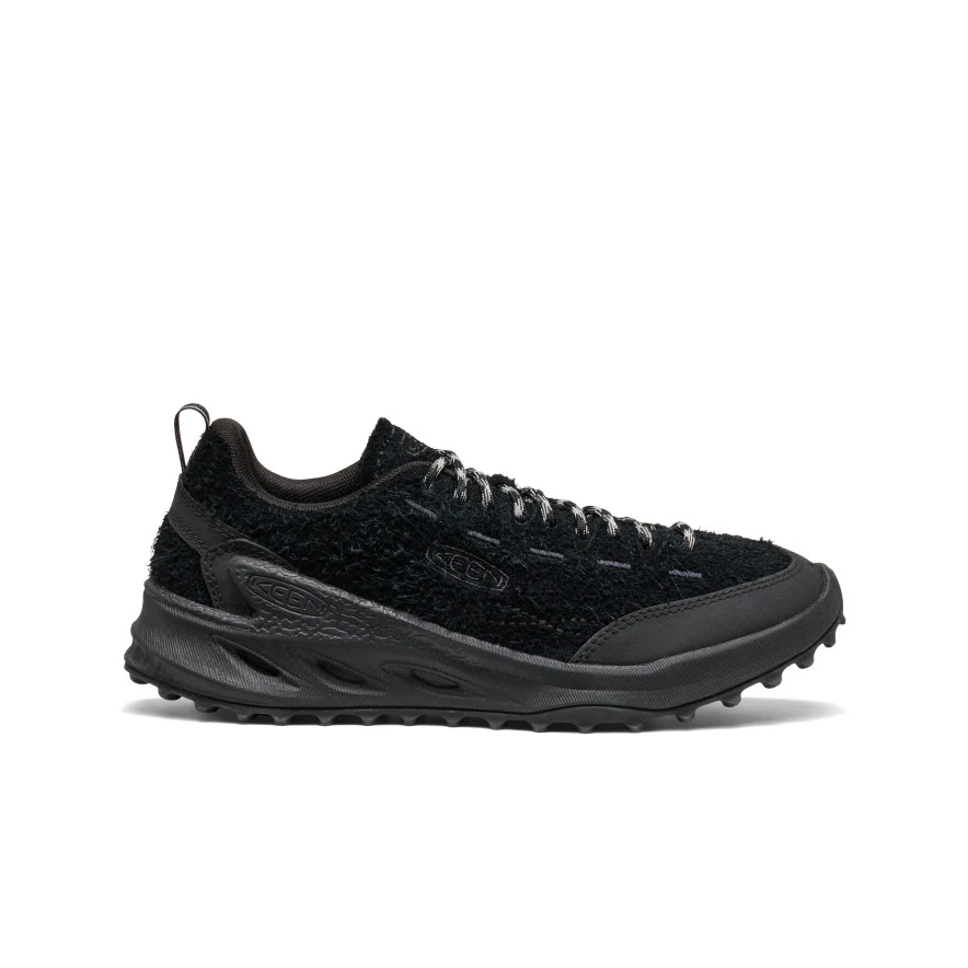 6decdd8d33327a923d26b2af4cc050d32e8bae41jpg-2 - SHOP NEWS | ムラサキスポーツオンラインストア 通販 Black KEEN hiking sneaker with a textured knit upper and rugged, chunky sole for outdoor traction.