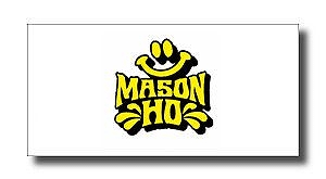 s-9KzHHJiQ - SHOP NEWS | ムラサキスポーツオンラインストア 通販 Mason Ho logo in yellow and black on a white background, featuring bold lettering and a crown-like emblem above.