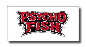 PSYCOFISH-logo - SHOP NEWS | ムラサキスポーツオンラインストア 通販 Psycho Fish logo: bold red letters with black outlines on a white background.