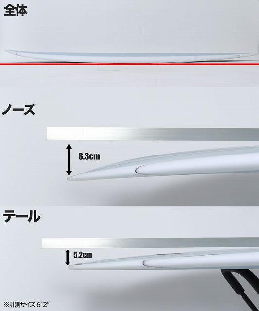 BIG BARON3 - SHOP NEWS | ムラサキスポーツオンラインストア 通販 Product diagram of a pen-shaped device with nose 8.3 cm and tail 5.2 cm labels (overall view).