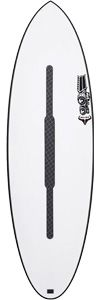 image - SHOP NEWS | ムラサキスポーツオンラインストア 通販 White surfboard featuring a long dark center deck pad and a small logo on the upper right.