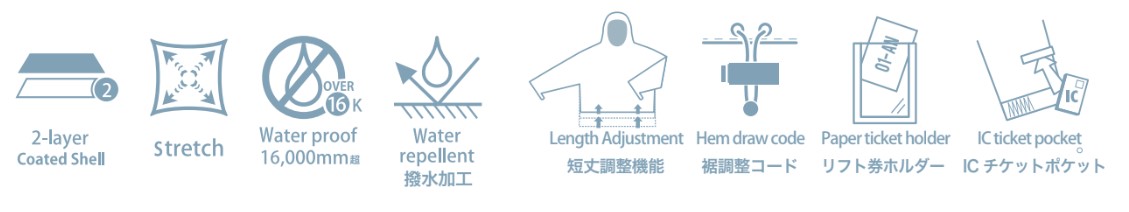 Two-layer coated shell feature (badge icon indicating dual-layer protection)
