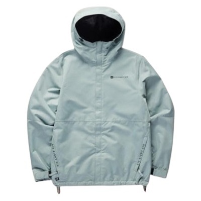 686 - SHOP NEWS | ムラサキスポーツオンラインストア 通販 Light gray hooded windbreaker jacket with zip pockets and adjustable hem (water-resistant outdoor outerwear).